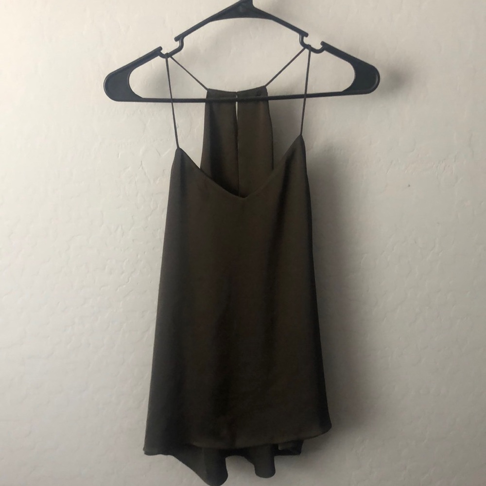 Express Barcelona Cami Top -Small, Dark Olive